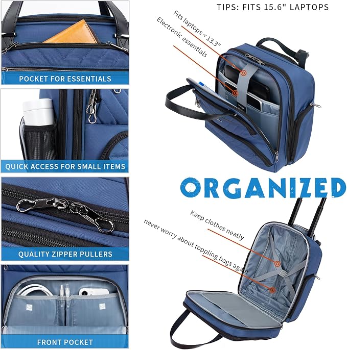 KROSER Carry On Underseat Multi-functional, 16-inch Underseater Lightweight - Image 4