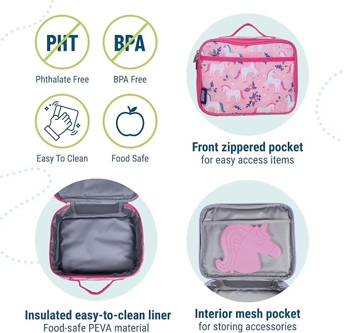 Wildkin Kids Insulated Lunch Box – Durable and Reusable - Image 4
