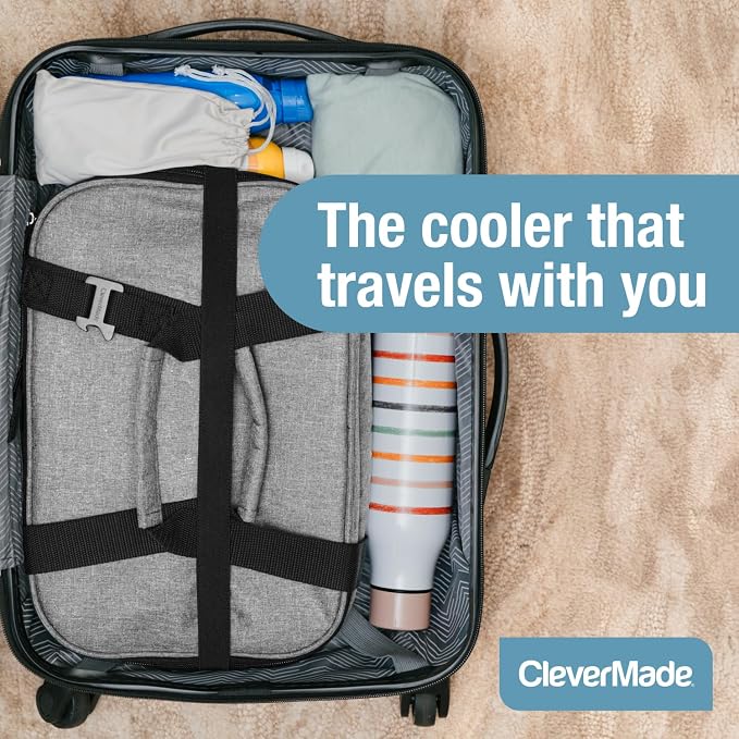 CleverMade Collapsible Insulated Cooler Bag – Leakproof Soft Folding Cooler - Image 8