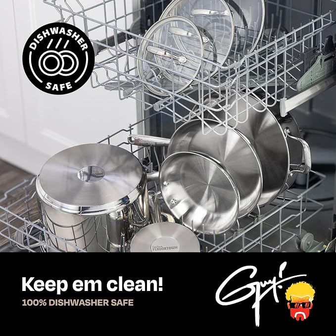 Guy Fieri's Flavortown 3.2-Quart Stainless Steel Sauce Pan - Image 7