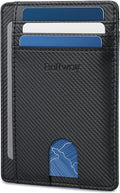 Buffway Slim Minimalist Front Pocket RFID Blocking Leather Wallets by Buffway