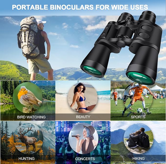 20X50 Binoculars for Adults High Powered- Large View - Image 7