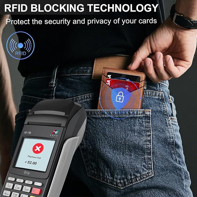 Wallet for Men Wallet with Slim Pop Up Card Holder for 12-14 Cards, RFID - Image 3
