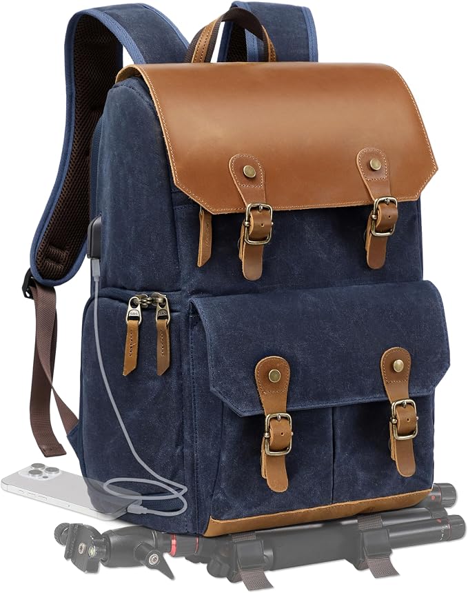 Padwa Lifestyle Blue Camera Backpack by PadwaLifestyleCameraStrap