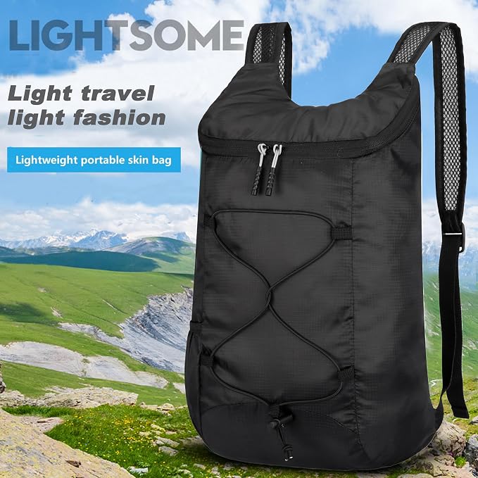 16L Hiking Daypack Lightweight Foldable Travel Backpack Water Repellent Camping - Image 4