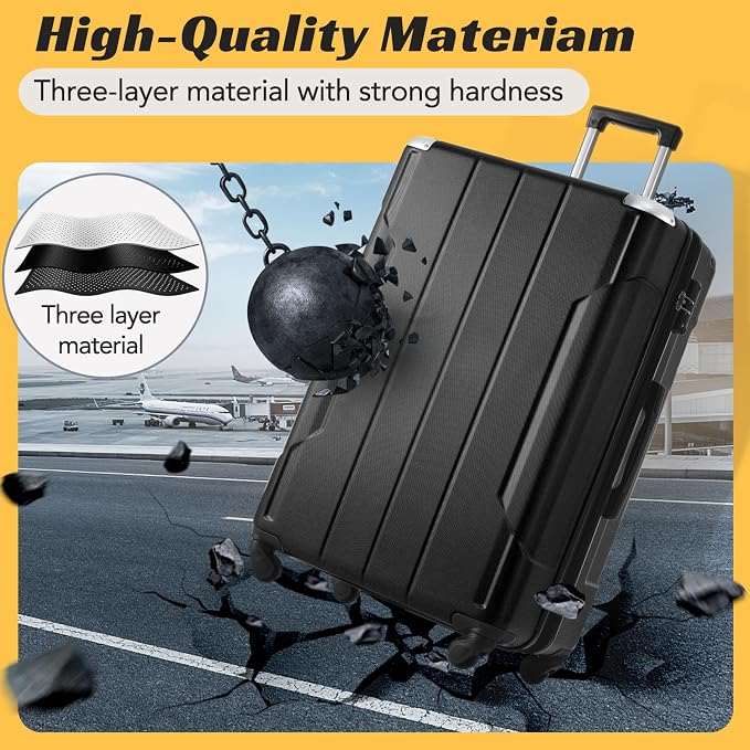 Merax 28 Inch Checked-Large Luggage - Image 6