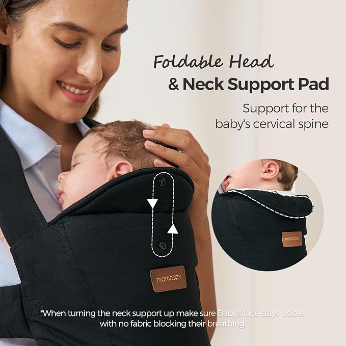 Momcozy Newborn Carrier WeeSnug- Lightweight and Cozy Comfort - Image 8