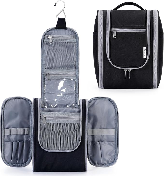 Narwey Small Hanging Travel Toiletry Bag Cosmetic Make Up Organizer by Narwey