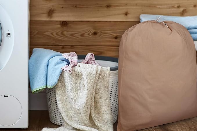 Urban Villa Laundry Bag Canvas|Dirty Clothes Travel Laundry Bag|Machine - Image 3