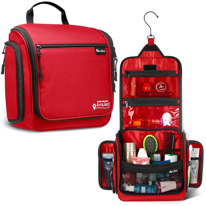 Travel Toiletry Bag for Men and Women by AvaJex