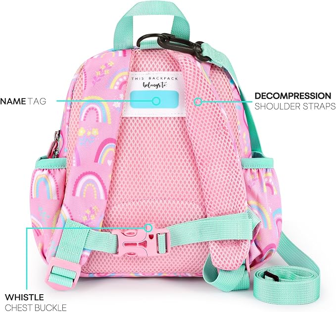 mibasies Backpack Leash for Toddlers 1-3: Baby Backpack for Girls - Image 2