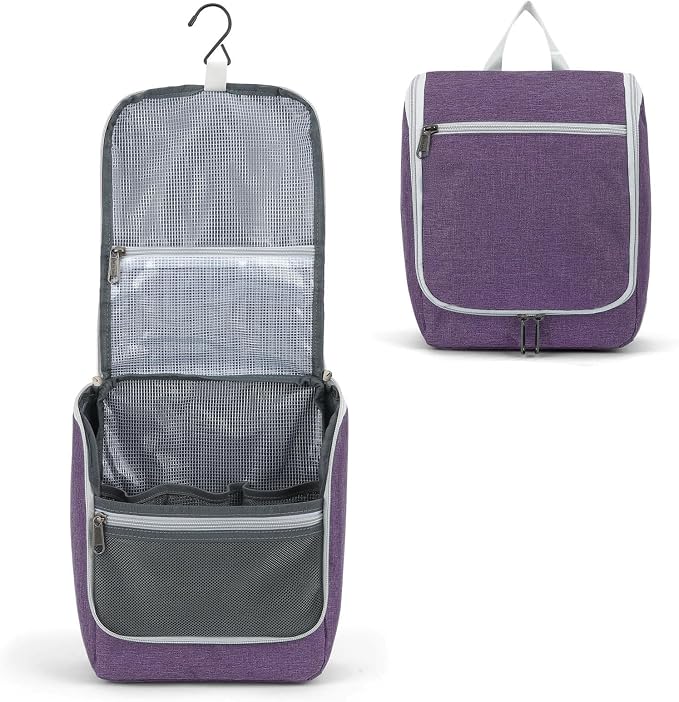 Della Gao Hanging Toiletry Bag for Women, Travel Toiletry Bags Makeup Bag - Image 2