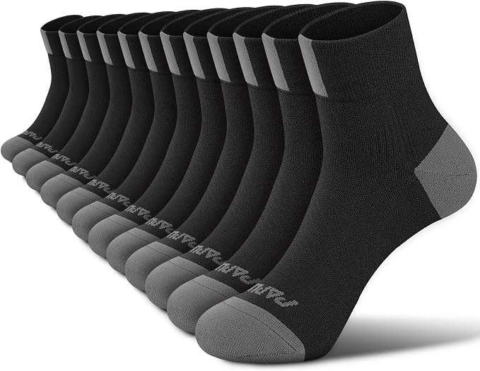 PAPLUS Ankle Compression Socks for Women 6 Pairs, Running Athletic Socks by PAPLUS