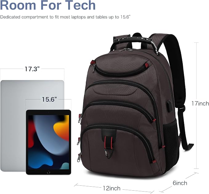 Boavan Laptop Backpack for men, 15.6 inch Laptop Bag - Image 6