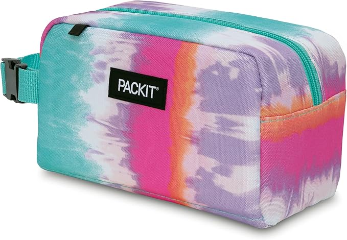PackIt Freezable Snack Box, Tie Dye Sorbet, Built - Image 2