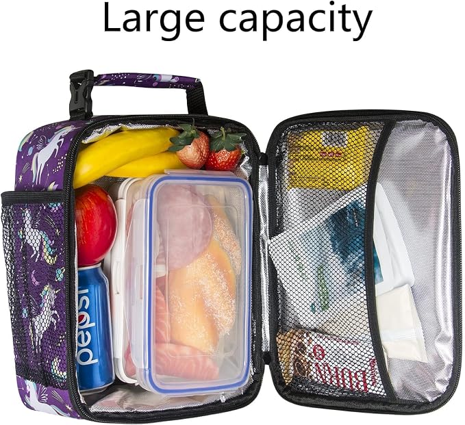 Hap Tim Kids Lunch Box for Girls Boys, Reusable Lunch Bag for Kids, Spacious - Image 5