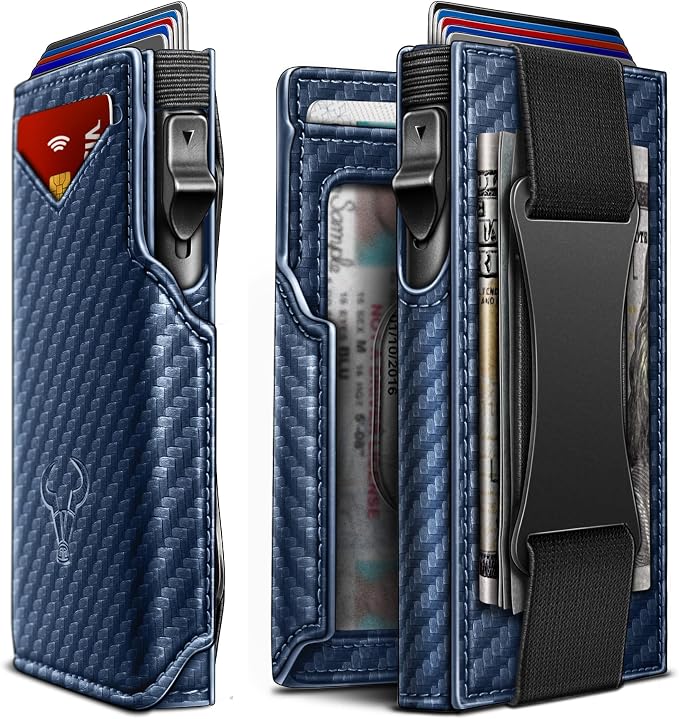 BULLIANT Men Wallet Gift Boxed, Slim Front Pocket Wallet Money Clip Card Holder by BULLIANT