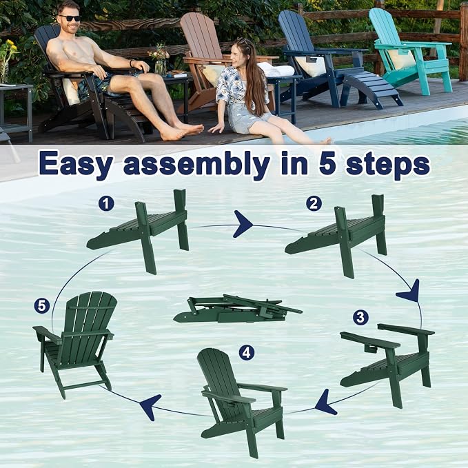 Folding Adirondack Chair - Image 9