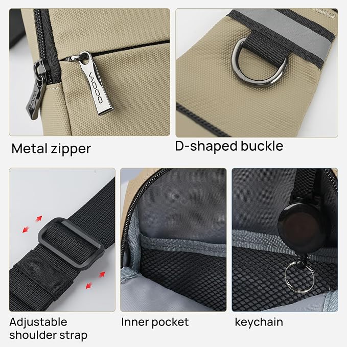 VADOO Mini Sling Bag, Small Crossbody Bag - Image 7