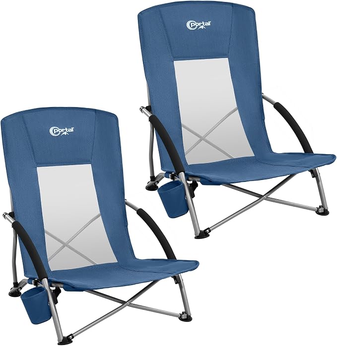 PORTAL Beach Chairs for Adults Camping Low Lightweight Portable Chair by PORTAL