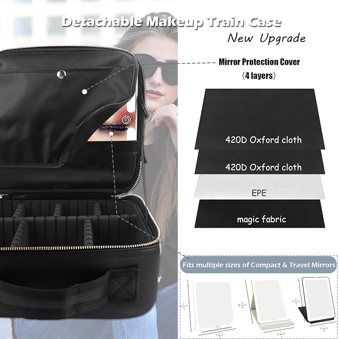 MOMIRA Travel Makeup Bag Cosmetic Bag Makeup Organizer Bag - Image 2