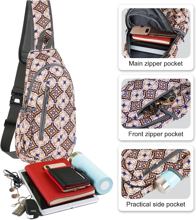 TITECOUGO Small Sling Bag, Lightweight Crossbody Backpack - Image 2