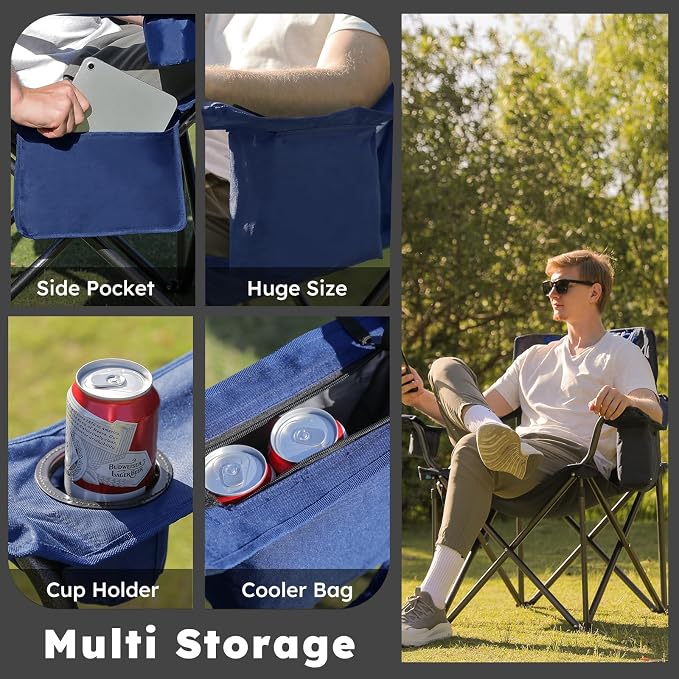 Oversized Camping Chairs 2 Pack - Image 6