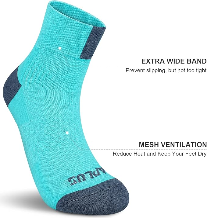 PAPLUS Ankle Compression Socks for Women 6 Pairs, Running Athletic Socks - Image 3