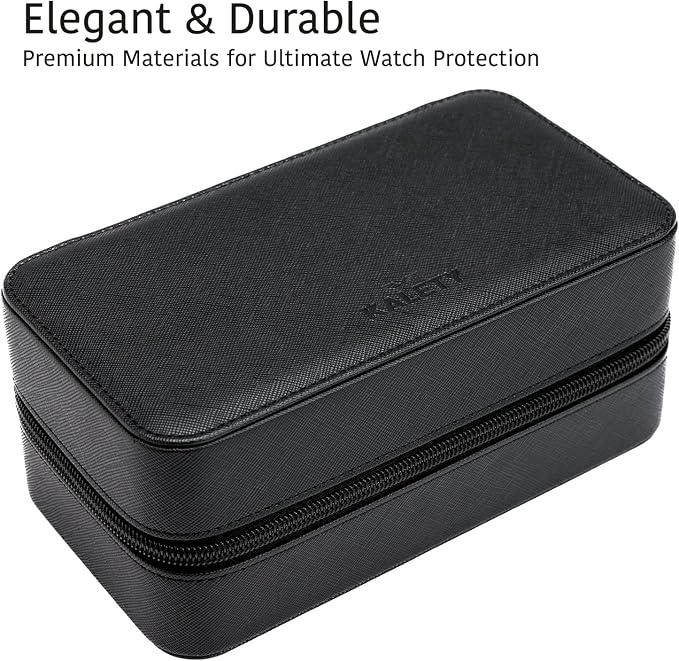 Watch Travel Case for Men | Leather Watch Case - Image 4