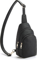 Telena Small Sling Bag for Women Leather Crossbody Fanny Packs Chest Bag for by Telena
