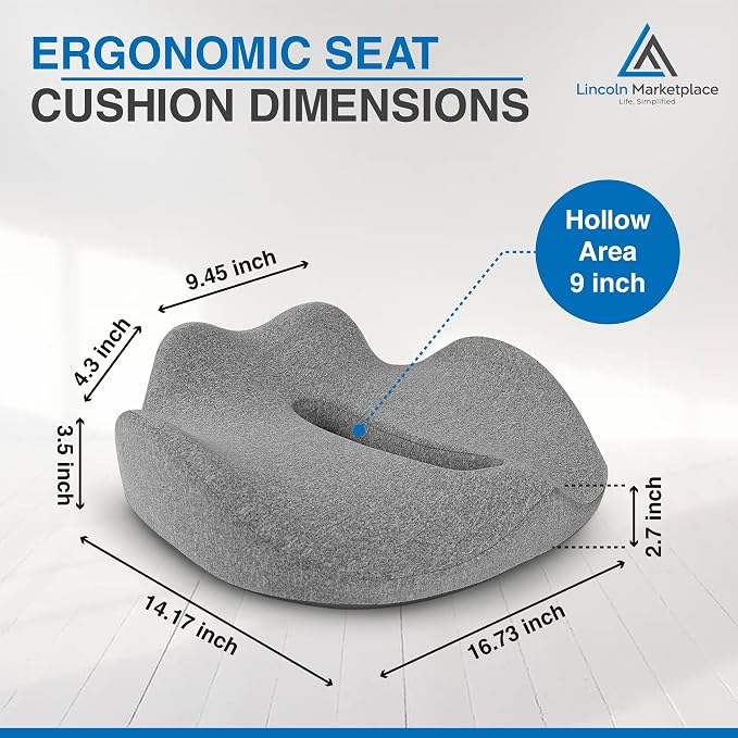 Extra-Dense Memory Foam Seat Cushion – Ergonomic Design - Image 2