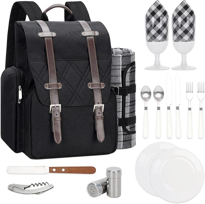 Picnic Backpack for 2 Person by WICKERLAND