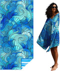 Microfiber Thin Lightweight Flat Beach Towel Sand Free Quick Dry Absorbent by WIDDONEN