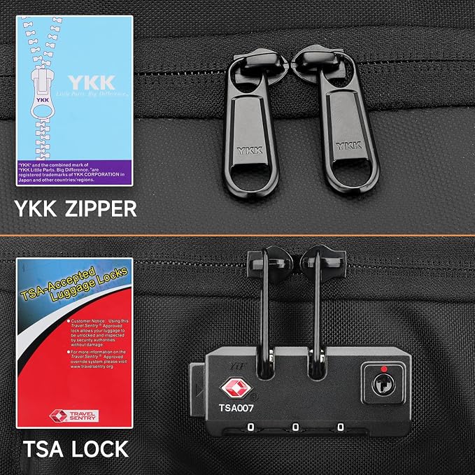 Backpack for Men, 17.3" Anti Theft Convertible Laptop Backpack - Image 3