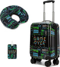 Suitcase for Kids 16inch Car Luggage Set for Boys Travel Suitcase Hard Shell by Homskiii