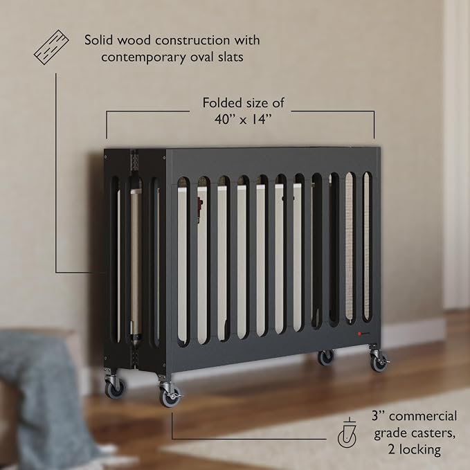 Foundations Boutique Folding Hotel Crib and Sheet Bundle - Image 3