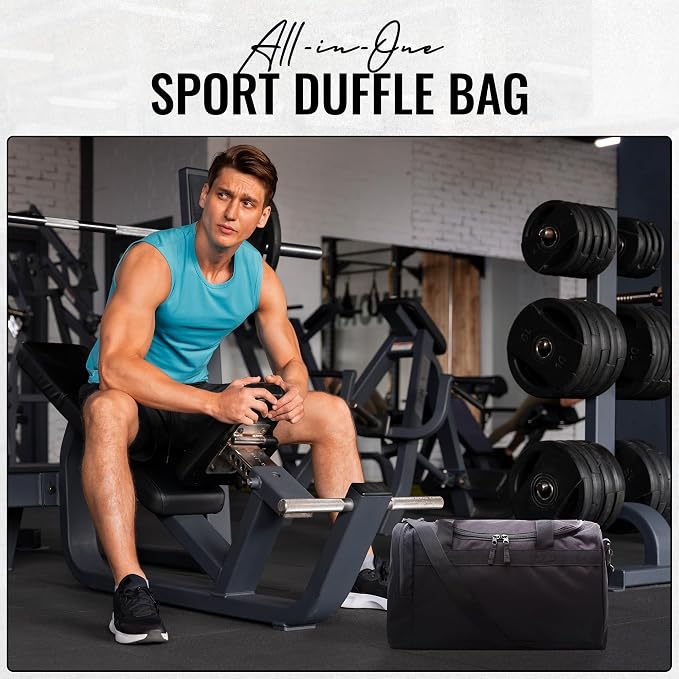 Jetstream Heavy Duty Multi Pocket Durable Sports Gym Equipment Travel Duffel Bag - Image 8