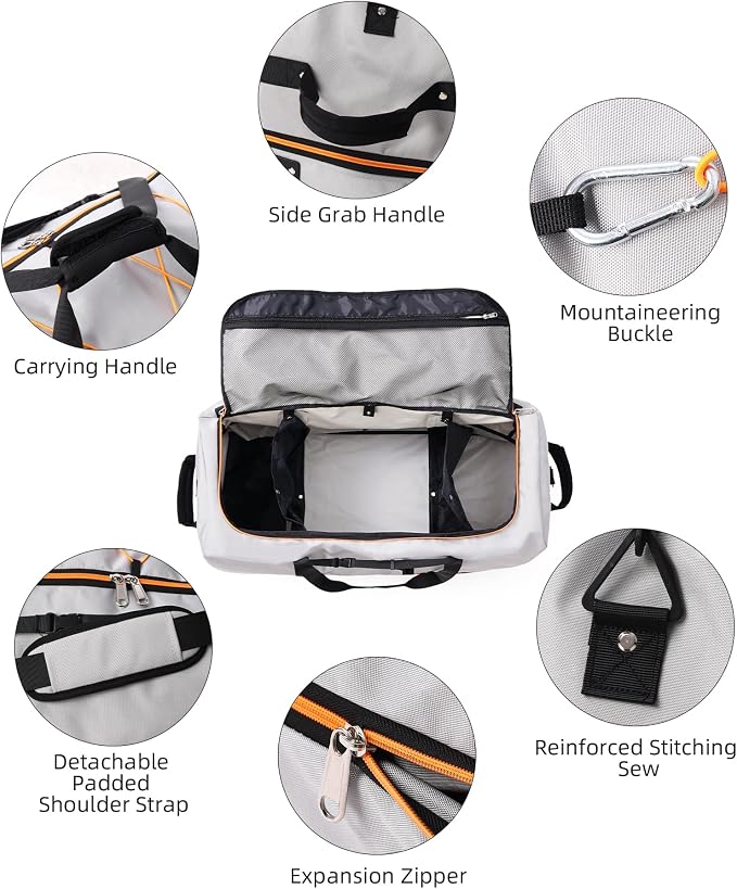 CONTAIL 32”110L Expandable 140L Rolling Duffle Bag - Image 8