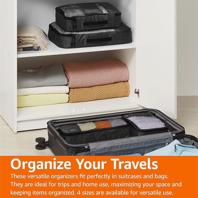 Amazon Basics Lightweight Packing Cubes Travel Organizer Set - Image 7