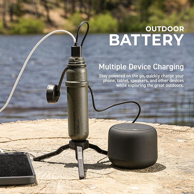NESTOUT Portable Charger, 5000mAh Outdoor Battery Power Bank, 15W USB-C Fast - Image 2