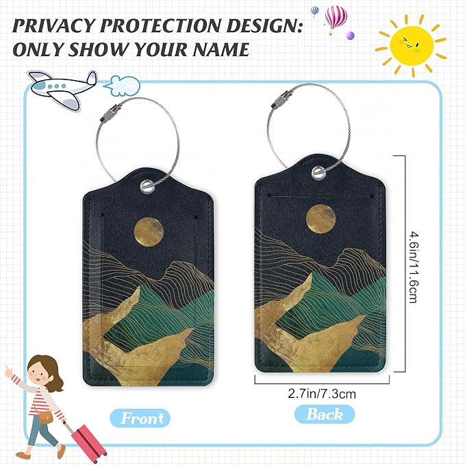 3 Pack Luggage Tag for Suitcase - Image 2