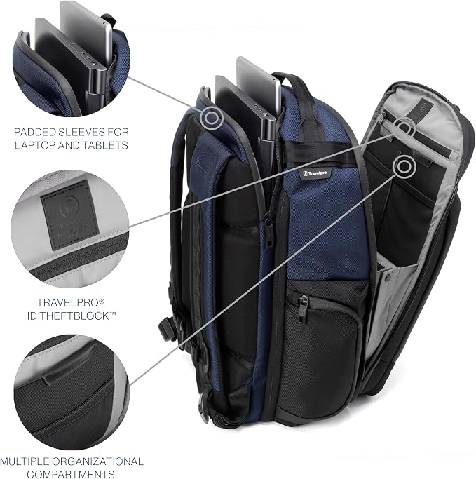 Travelpro Altitude Large Expandable Travel Laptop Backpack 30-36L, 16 Inch - Image 3