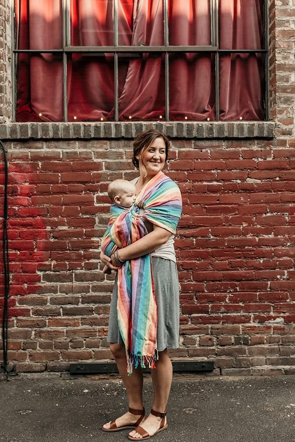 Hip Baby Wrap - 100% Soft Cotton Baby Sling Wrap - Baby Hip Carrier - Nursing - Image 9