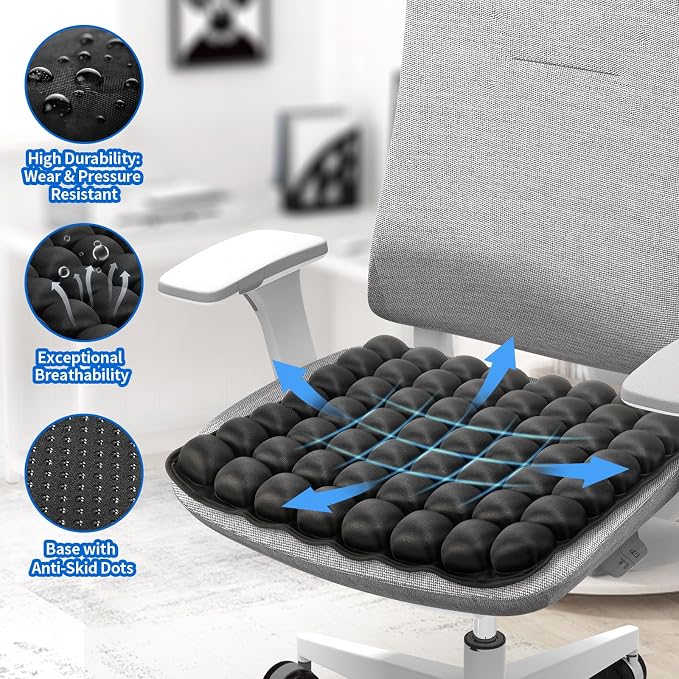 Professional Comfortable 3D Travel Seat Cushion, Air Inflatable Pressure Relief - Image 3