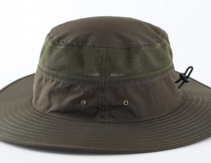 Home Prefer UPF 50+ Men's Sun Hat Wide Brim Bucket Hat UV Protection Hat - Image 5