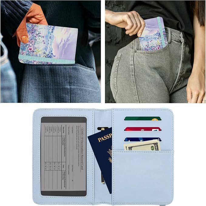 ZOPPEN Passport Holder Wallet, Passport Cover Travel Wallet Women Travel - Image 5