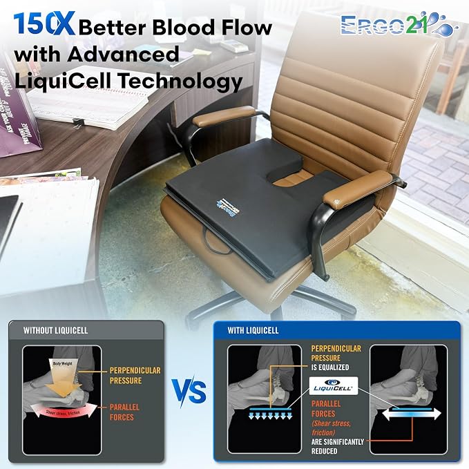 LiquiCell Coccyx Seat Cushion, Aid - Image 4