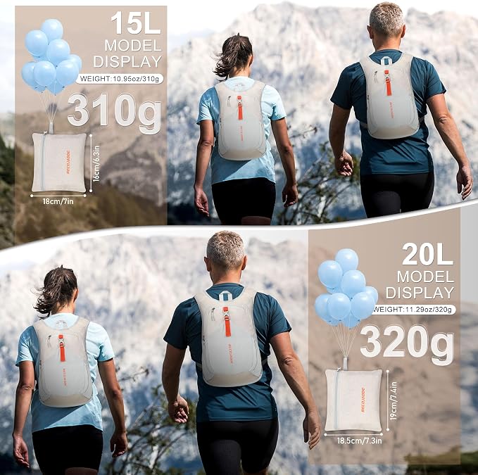 20L Small Hiking Backpack for Men Women Foldable Packable Back Pack Ultralight - Image 4