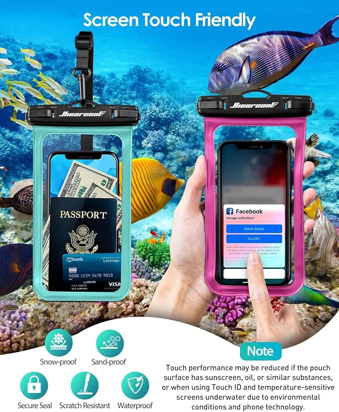 Hiearcool Waterproof Phone Pouch, Waterproof Phone Case - Image 6
