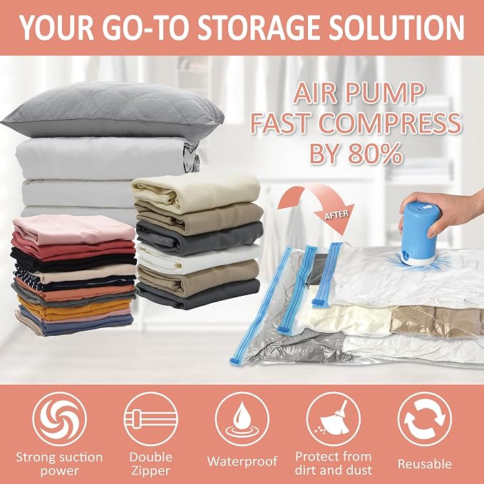Cozy Essential 16 Pack Vacuum Storage Bags - Image 2